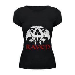 Заказать женскую футболку в Москве. Футболка базовая Raven Brand от Raven - готовые дизайны и нанесение принтов.