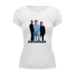 Заказать женскую футболку в Москве. Футболка базовая Depeche Mode 2017 от Black Pimpf - готовые дизайны и нанесение принтов.