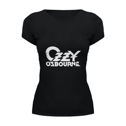 Заказать женскую футболку в Москве. Футболка базовая Ozzy Osbourne от BURNSHIRTS - готовые дизайны и нанесение принтов.