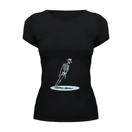 Заказать женскую футболку в Москве. Футболка базовая Skeleton от YellowCloverShop - готовые дизайны и нанесение принтов.