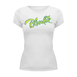 Заказать женскую футболку в Москве. Футболка базовая  группа Blondie от Fedor - готовые дизайны и нанесение принтов.