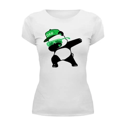 Заказать женскую футболку в Москве. Футболка базовая Dab Panda  от DESIGNER   - готовые дизайны и нанесение принтов.