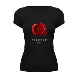 Заказать женскую футболку в Москве. Футболка базовая Spectre от KinoArt - готовые дизайны и нанесение принтов.