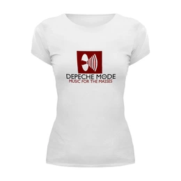 Заказать женскую футболку в Москве. Футболка базовая Depeche Mode от Black Pimpf - готовые дизайны и нанесение принтов.