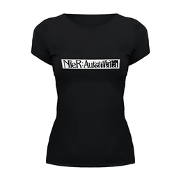 Заказать женскую футболку в Москве. Футболка базовая NieR Automata от THE_NISE  - готовые дизайны и нанесение принтов.
