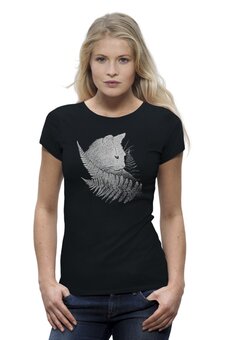 Заказать женскую футболку в Москве. Футболка базовая Witch's Little Helper от oneredfoxstore@gmail.com - готовые дизайны и нанесение принтов.