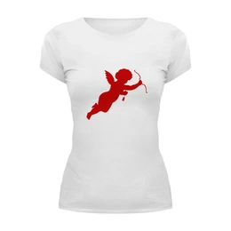 Заказать женскую футболку в Москве. Футболка базовая День Валентина от THE_NISE  - готовые дизайны и нанесение принтов.