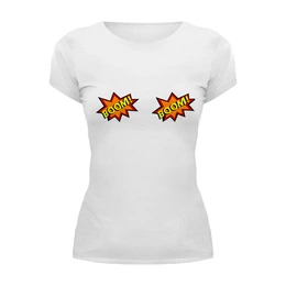 Заказать женскую футболку в Москве. Футболка базовая Boom! от solariren - готовые дизайны и нанесение принтов.