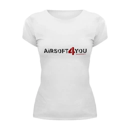 Заказать женскую футболку в Москве. Футболка базовая аирсофтфою от airsoft4you - готовые дизайны и нанесение принтов.