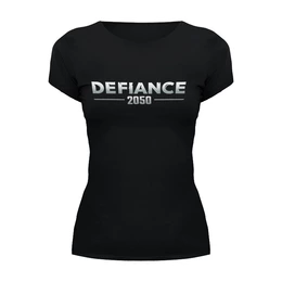 Заказать женскую футболку в Москве. Футболка базовая Defiance 2050 от THE_NISE  - готовые дизайны и нанесение принтов.