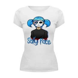 Заказать женскую футболку в Москве. Футболка базовая Sally Face  от T-shirt print  - готовые дизайны и нанесение принтов.