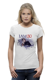 Заказать женскую футболку в Москве. Футболка базовая IAMX / Chris Corner от OEX design - готовые дизайны и нанесение принтов.