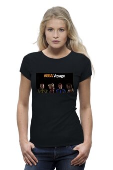 Заказать женскую футболку в Москве. Футболка базовая Группа ABBA от Fedor - готовые дизайны и нанесение принтов.