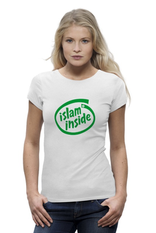 Заказать женскую футболку в Москве. Футболка базовая Ислам внутри от Андрей Смирнов - готовые дизайны и нанесение принтов.
