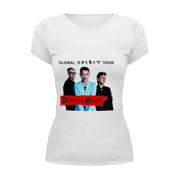 Заказать женскую футболку в Москве. Футболка базовая Depeche Mode от Fedor - готовые дизайны и нанесение принтов.