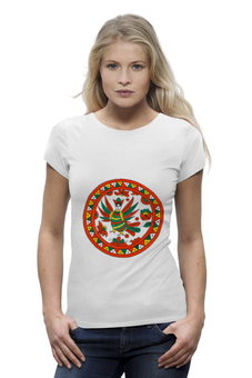 Заказать женскую футболку в Москве. Футболка базовая Сирин от irishkalia - готовые дизайны и нанесение принтов.