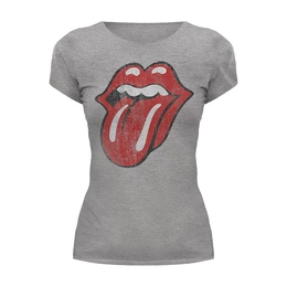 Заказать женскую футболку в Москве. Футболка базовая Rolling Stones от geekbox - готовые дизайны и нанесение принтов.