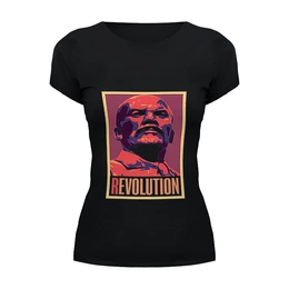 Заказать женскую футболку в Москве. Футболка базовая Revolution от Fedor - готовые дизайны и нанесение принтов.
