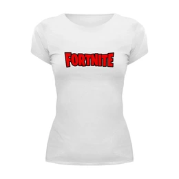 Заказать женскую футболку в Москве. Футболка базовая Fortnite от THE_NISE  - готовые дизайны и нанесение принтов.