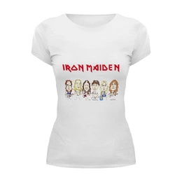 Заказать женскую футболку в Москве. Футболка базовая "Iron maiden" от Fedor - готовые дизайны и нанесение принтов.