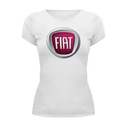 Заказать женскую футболку в Москве. Футболка базовая FIAT  от DESIGNER   - готовые дизайны и нанесение принтов.