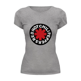 Заказать женскую футболку в Москве. Футболка базовая Для фаната Red Hot Chili Peppers от rhcp - готовые дизайны и нанесение принтов.
