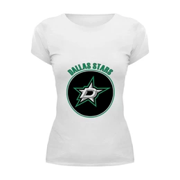 Заказать женскую футболку в Москве. Футболка базовая Dallas Stars от kspsshop - готовые дизайны и нанесение принтов.