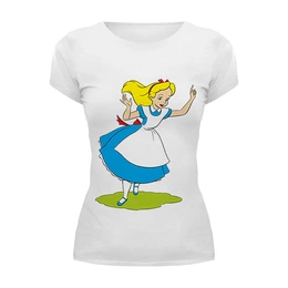 Заказать женскую футболку в Москве. Футболка базовая Алиса от YellowCloverShop - готовые дизайны и нанесение принтов.