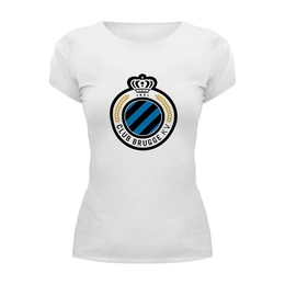 Заказать женскую футболку в Москве. Футболка базовая Brugge от THE_NISE  - готовые дизайны и нанесение принтов.