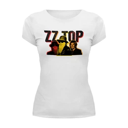 Заказать женскую футболку в Москве. Футболка базовая ZZ TOP от BURNSHIRTS - готовые дизайны и нанесение принтов.