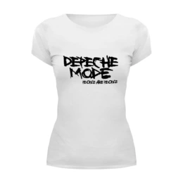 Заказать женскую футболку в Москве. Футболка базовая Depeche Mode от Black Pimpf - готовые дизайны и нанесение принтов.