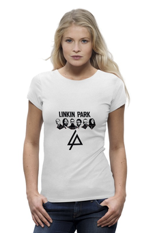 Заказать женскую футболку в Москве. Футболка базовая Linkin Park от Fedor - готовые дизайны и нанесение принтов.
