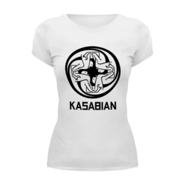 Заказать женскую футболку в Москве. Футболка базовая Kasabian от geekbox - готовые дизайны и нанесение принтов.
