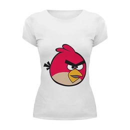 Заказать женскую футболку в Москве. Футболка базовая Angry birds от Diana Rabinovich - готовые дизайны и нанесение принтов.