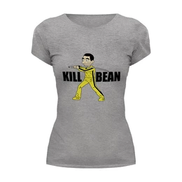 Заказать женскую футболку в Москве. Футболка базовая Kill Bean от skynatural - готовые дизайны и нанесение принтов.