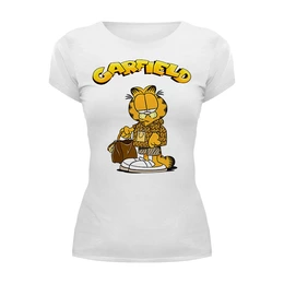 Заказать женскую футболку в Москве. Футболка базовая ❖ Garfield Shopping ❖ от balden - готовые дизайны и нанесение принтов.