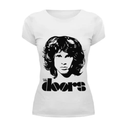 Заказать женскую футболку в Москве. Футболка базовая The doors (Дорс) от Easy-store - готовые дизайны и нанесение принтов.
