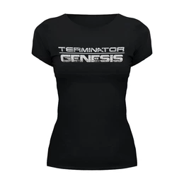 Заказать женскую футболку в Москве. Футболка базовая Terminator от Leichenwagen - готовые дизайны и нанесение принтов.