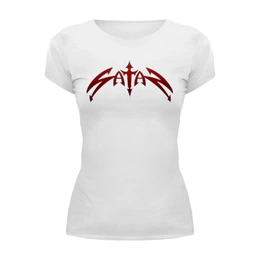 Заказать женскую футболку в Москве. Футболка базовая Satan  от T-shirt print  - готовые дизайны и нанесение принтов.