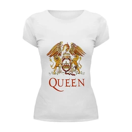 Заказать женскую футболку в Москве. Футболка базовая Queen от ROK - готовые дизайны и нанесение принтов.