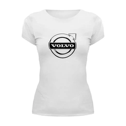 Заказать женскую футболку в Москве. Футболка базовая Volvo от THE_NISE  - готовые дизайны и нанесение принтов.
