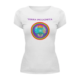 Заказать женскую футболку в Москве. Футболка базовая Terra Incognita. от tanyazet - готовые дизайны и нанесение принтов.