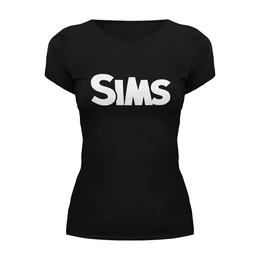 Заказать женскую футболку в Москве. Футболка базовая The Sims от THE_NISE  - готовые дизайны и нанесение принтов.