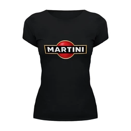 Заказать женскую футболку в Москве. Футболка базовая Martini от kreed - готовые дизайны и нанесение принтов.