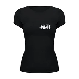 Заказать женскую футболку в Москве. Футболка базовая Игра NieR  от THE_NISE  - готовые дизайны и нанесение принтов.