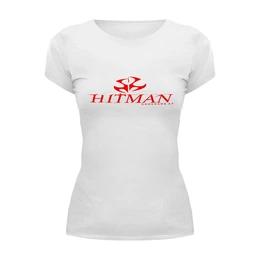 Заказать женскую футболку в Москве. Футболка базовая Hitman от THE_NISE  - готовые дизайны и нанесение принтов.
