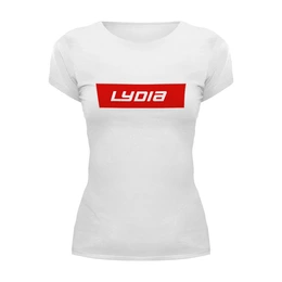 Заказать женскую футболку в Москве. Футболка базовая Lydia от THE_NISE  - готовые дизайны и нанесение принтов.