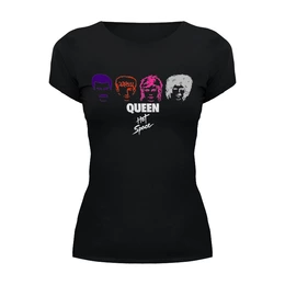 Заказать женскую футболку в Москве. Футболка базовая Queen Hot Space от balden - готовые дизайны и нанесение принтов.
