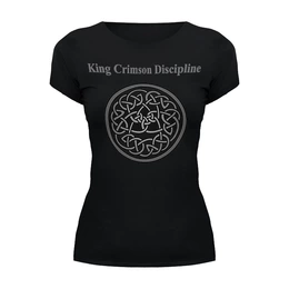 Заказать женскую футболку в Москве. Футболка базовая King Crimson от geekbox - готовые дизайны и нанесение принтов.