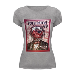 Заказать женскую футболку в Москве. Футболка базовая Foo Fighters Band от Leichenwagen - готовые дизайны и нанесение принтов.
